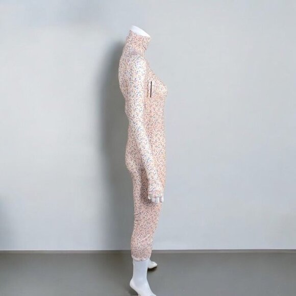 AFRM Revolve Shailene Floral Mesh Midi Dress Pink Size X Small - Picture 6 of 14